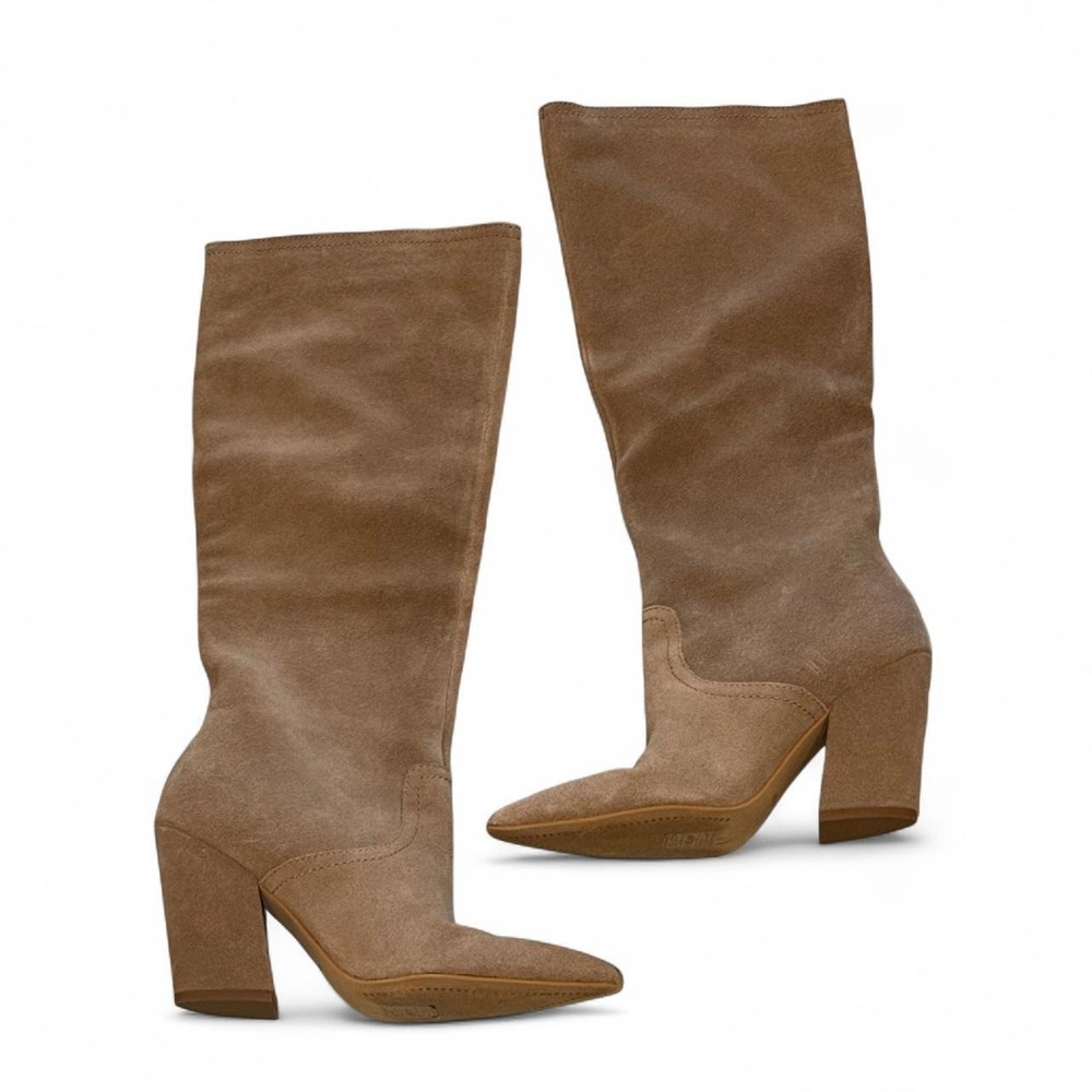 Dolce Vita Tan knee-high pointed boots